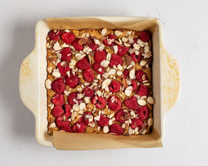 Low-Carb, Keto Breakfast Bars with Raspberries, Coconut, and Almonds - photo 2